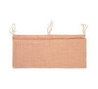 Nursery Bed Organizer - 2-Pocket Hanging Storage Bag, Medium Size with Easy-Attach Design, Compact Fabric Material, Multi-Purpose Organizer for Bottles, Pacifiers, Stroller, Travel & Home