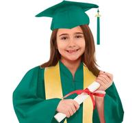 Nursery Graduation Cap and Gown 4Pcs Unisex Boys Girls Preschool Gown And Cap Hat With Tassel Nursery Kindergarten Primary School Graduation Dress Up With Matching Hat & Tassel Costume Sets Cosplay