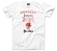 Nursery Graduation Tshirt - Personalised Nursery Graduates 2026 Top Toddlers & Kids Unisex T-Shirt - Custom Name Top Leaving Preschool Starting School Last Day Tee