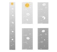 Nursery Height Charts with Stickers, Growth Chart Mirror for Kids, Acrylic Height Measurement Device, Kids Height Wall Chart Puzzle for Bedroom Wall Decor, Room Decor Aesthetic Bedroom