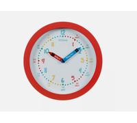 Nursery Learn To Tell The Time Clock - Red