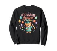 Nursery Leaver 2026 Watercolour Balloons Kids Graduation Sweatshirt