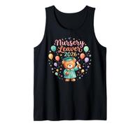 Nursery Leaver 2026 Watercolour Balloons Kids Graduation Tank Top