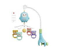 Nursery Mobiles, Hangable Crib Toys, Portable ABS Material Adjustable Secure Hook Lightweight Soothing Sounds, Baby Toys for Stroller Car Home Play, 15.75x9.84x18.9Inches, Blue, Pink