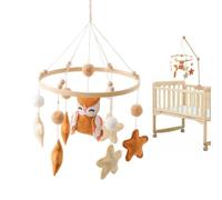 Nursery Mobiles Soothing Sleep Aid Toy with Stars and Owls Design