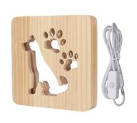 Nursery Night Light Cute Dog Design Soft Lighting USB Power Lamp Bedroom Office