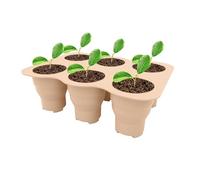 Nursery Plant Pots | Foldable Germination Kit Silicone Nursery Planter - Seedling Starter Trays with Drainage Holes Seedling Starter Kit for Indoor Flowers