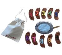 Nursery Rhyme "10 Fat Sausages" Finger Puppet with Numbers 1-10 - Fun and Educational Counting Toy for Toddlers and Preschoolers