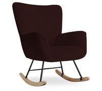 Nursery Rocking Chair Cover Stretch Glider Chair Covers Jacquard Modern Reading Chair Accent Slipcover Armchair Protector for Living Room Nursery Bedroom, Coffee