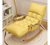 Nursery Rocking Chair Rocker for Adults - Reclining Lawn Chair with High Backrest, Comfy Armchair for Living Room, Bedroom, or Office