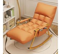 Nursery Rocking Chair Rocker for Adults - Reclining Lawn Chair with High Backrest, Comfy Armchair for Living Room, Bedroom, or Office