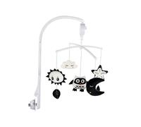 Nursery Soothing Crib Toys - Hanging Mobile Sensory Development Set, High Contrast Black White Visual Training Toys | Early Learning Hand Eye Coordination Cot Sleep Comfort Use