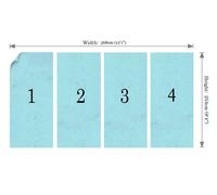 Nursery Theme Wallpaper Mural with FREE adhesive Map of the World adventure