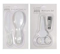 Nursery Time Baby Manicure and Brush and Comb Sets (White)