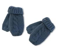 Nursery Time Knitted Baby Mittens 2-Pack - One Size - 7 Colours (Petrol Blue)