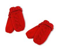 Nursery Time Knitted Baby Mittens 2-Pack - One Size - 7 Colours (Red)