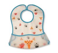 Nursery Time Large Baby PEVA Plastic Bibs - Girls or Boys Design (Boys)