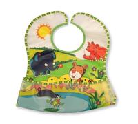 Nursery Time Large Baby PEVA Plastic Bibs - Girls or Boys Design (Boys)