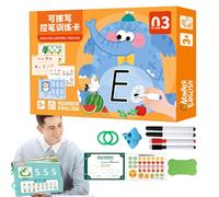 Nursery Tracking Workbook, Pen Control Book for Kids | Handwriting Practice Reusable Prescool Letters Preschool Letter | Tracing Game puzzle d
