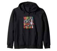 Nurses Are Just Super Heroes In Disguise Funny Saying Zip Hoodie