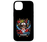 Nurses Are Just Superheroes In Disguise Nursing Women Case for iPhone 14 Plus