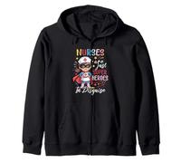 Nurses Are Just Superheroes In Disguise Nursing Women Zip Hoodie