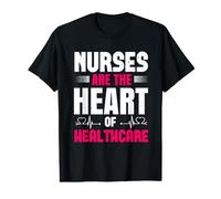 Nurses are The Heart of Healthcare Funny Nursing Nurse Value Graphic T-Shirt