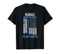 Nurses Back The Blue I've Got Your Six Nurses Back Support Value Graphic T-Shirt
