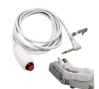 Nurses Call Cable - Waterproof Cable for Buttons, 9.8 Feet Long Medical Line with Clip, 6.35mm, Copper Core Wire, Durable Nickel Plating | For Beds