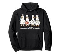 Nurses Call The Shots Funny Silly Goose Pullover Hoodie