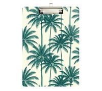 Nurse's clipboard Palm Indigo Blue and White Boho Coastal Chic Standard Hole for 5th Grade Classroom Essentials for Teachers Size 9 x 12.5 Tabla para escribir con Clip