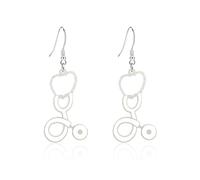 Nurses Day Earrings for Women Cute Stethoscope Nurse Cap Dangle Earrings Acrylic Nurses' Day Drop Dangle Earrings for Medic Nurse, Acrylic, No Gemstone