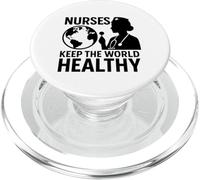 Nurses Keep World Healthy | International Nurses Day Gift PopSockets PopGrip for MagSafe
