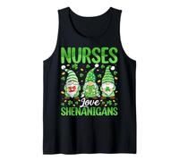 Nurses Love Shenanigans Gnomes Nursing St Patricks Day Tank Top