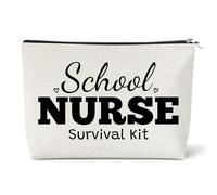 Nurses Makeup Bag School Nurse Gifts Practitioner Gifts for Nurses Nursing Gift for School Nurse Student Cosmetic Bag Graduation Retirement Christmas Birthday Gift for Practitioner Travel Pouch