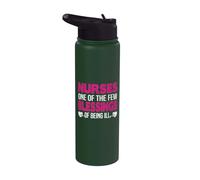 Nurses One of The Few Blessings of Being Ill Funny Nursing Stainless Steel Insulated Water Bottle