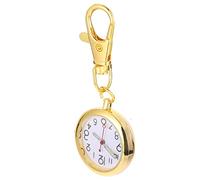 Nurses Pocket Watch, Nurses Fob Watch - Alloy Nurse Watch Decorative Pocket Watch Creative Hanging Watch with Keychain Hanging Watch (Color : Golden 2)