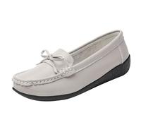 Nurses Shoes Female Breathable Woven Go Walking Shoes Hands Slip in Sneakers a y Shoes for Women oafers (Grey, 4.5)