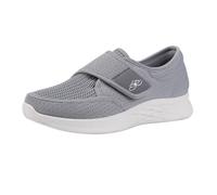 Nurses Shoes for Women Running Shoes for Women Women‘s Summer Mesh Comfortable Breathable Elderly Walking Old Cloth Middle Middlescent Elderly Sports Ladies Walking Trainer Grey 6.5