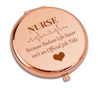 Nurses Thank You Gifts Travel Compact Pocket Makeup Mirror for Nurses Female Appreciation Gifts for Nurse Colleague Friends Nurse Practitioner Registered Nurse Retirement Christmas Birthday Gifts