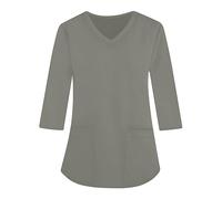 Nurses Uniform Salon Tunic Medical Scrubs Women Set Beauty Tunics for Women UK Navy Scrubs Scrub Uniform Women Nurse Trouser Uniform Scrubs Uniforms Women Set(6-Light Gray,XL)