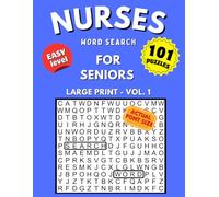 Nurses Word Search: Large Print Easy Puzzles for Seniors