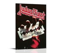 NURSHARLRA Judas Priest Poster Room Decor Artistic Poster for Room Aesthetic Canvas Wall Art Bedroom Decor 12x18inch(30x45cm) Frame-style