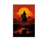 NURSHARLRA Red Dead Redemption Poster Room Decor Artistic Poster for Room Aesthetic Canvas Wall Art Bedroom Decor 20x30inch(50x75cm) Unframe-style