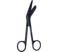 Nursing Bandage Scissors 5.5" Multi Color Paw Print Veterinary Nurse Scissors, Stainless Steel First Aid Scissors Ideal for Nurses, Medical Students, Paramedics, Vets, Utility First Aid (Black)