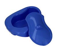Nursing Bedpan Heavy Duty Urinal Bedpan Slipper Bedpan with Lid for Elderly Bed Bound Adults (Dark Blue)