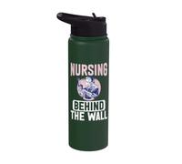 Nursing Behind the Wall Correctional Nurse Stainless Steel Insulated Water Bottle