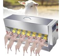 Nursing Bottle for Lambs and Small Cattle, Automatic Piglet Milk Feeders, Stainless Steel Station, Automatic Stirring Little Pig Milk Feeding Machine, 10/14Nipples 14nipples