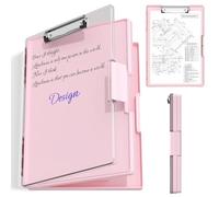 Nursing Clipboard, Clipboard with Storage 13.3x9.4 Inch Writable Plastic Nursing with Compartment & Pen Holder Portable Heavy Duty Clip Board for Doctor Teachers Students
