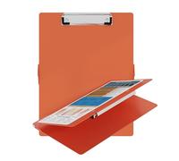 Nursing Clipboard with Nursing and Medical Edition Cheat Sheets Nursing School Essentials, Aluminum Foldable Nurse Clip Boards Essential Accessory for Efficient Patient Care (Orange)